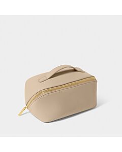 Katie Loxton Medium Makeup & Wash Bag - Light Taupe